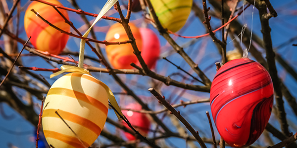 árvore ovos de páscoa festas