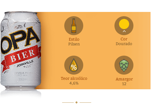 cerveja pilsen OPA BIER lata