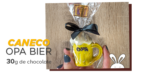 caneco OPA BIER chocolate páscoa