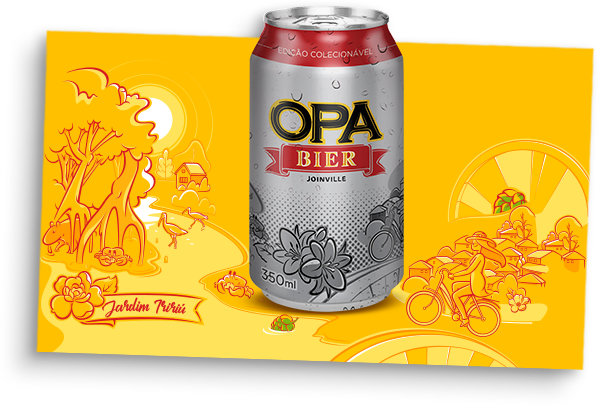 lata OPA BIER jardim iririú joinville