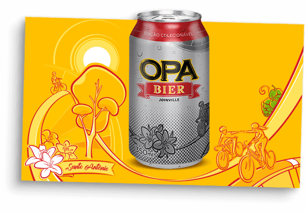 lata OPA BIER santo antônio