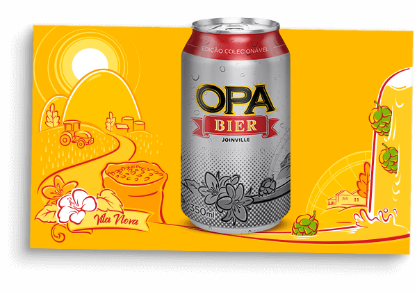 lata OPA BIER Vila Nova joinville sc
