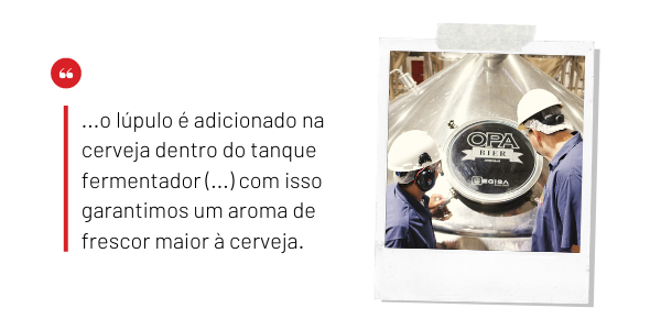 o lúpulo adicionado