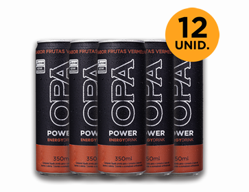 OPA POWER Energy Drink – Frutas Vermelhas  / Dúzias Catálogo